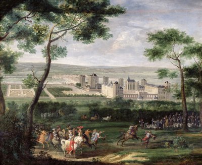 Veduta del Castello di Vincennes, c.1665 da Adam Frans van der Meulen